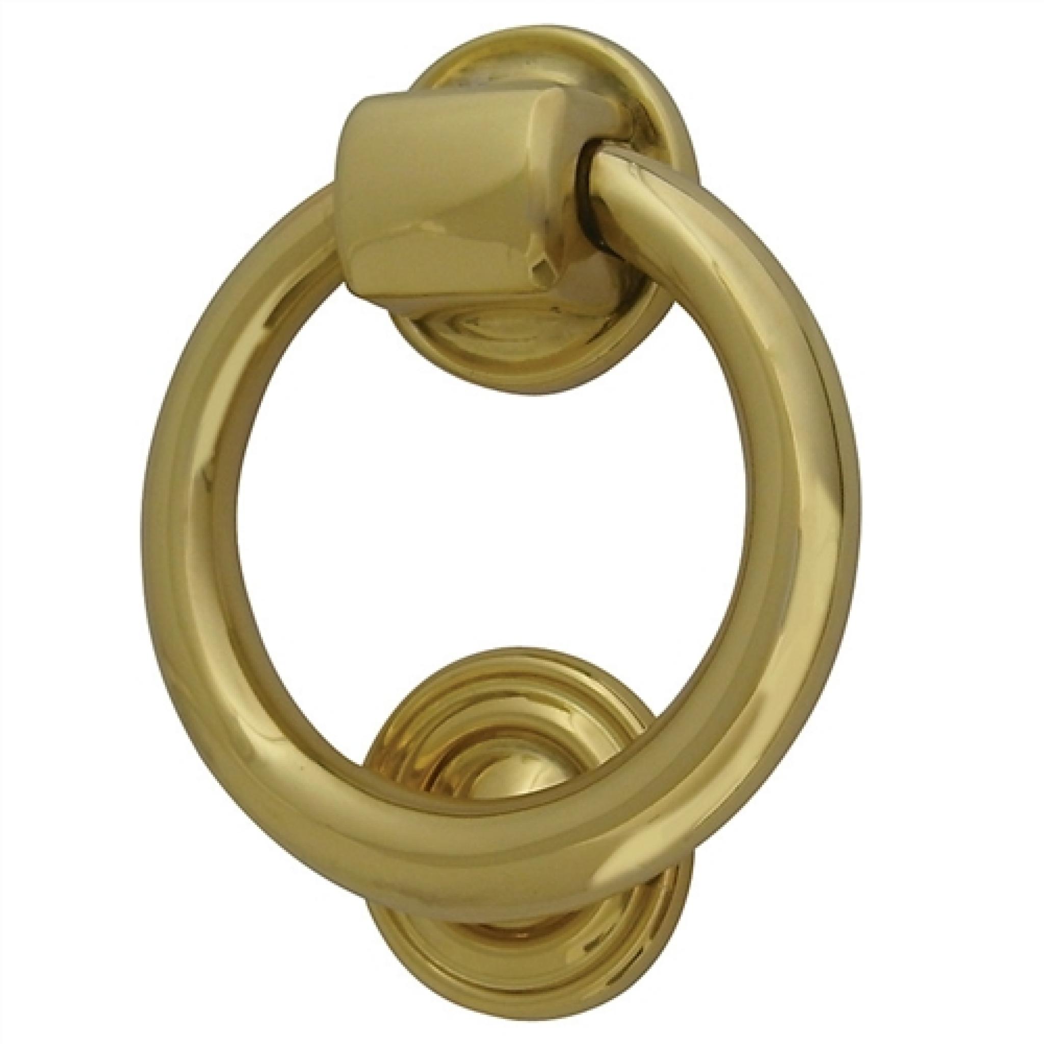 chrome ring door knocker, also polished brass and satin chrome