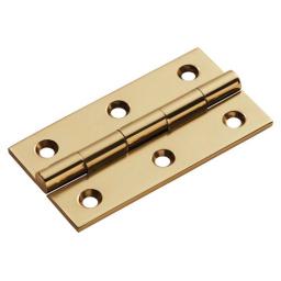Polished Brass Cabinet Butt Hinges