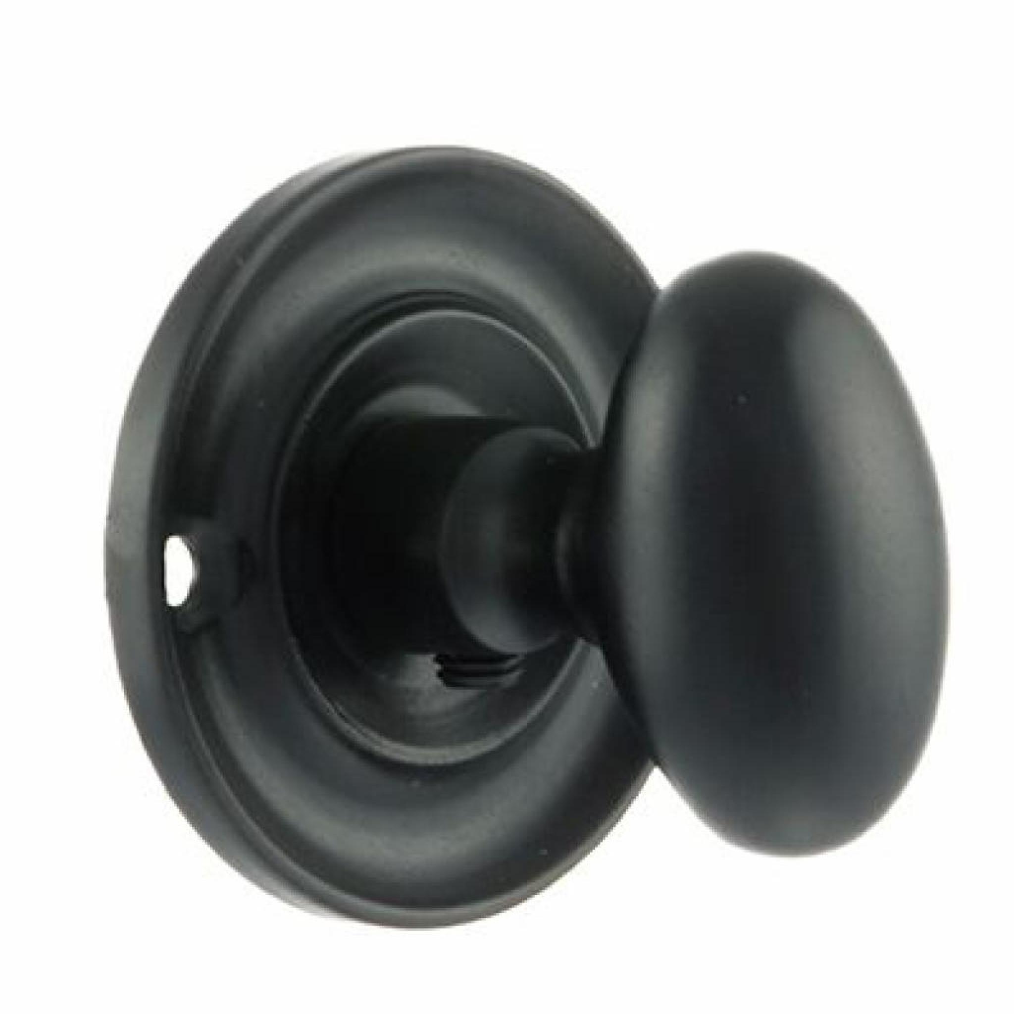 Old English Oval WC Turn and Release Matt Black