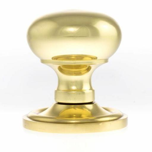Mushroom Knob in Polished Brass side view.jpg