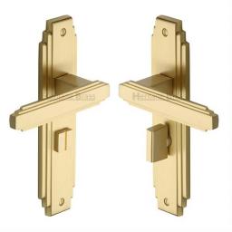 Heritage Brass Door Handle for Bathroom Astoria Design Satin Brass finish.jpg