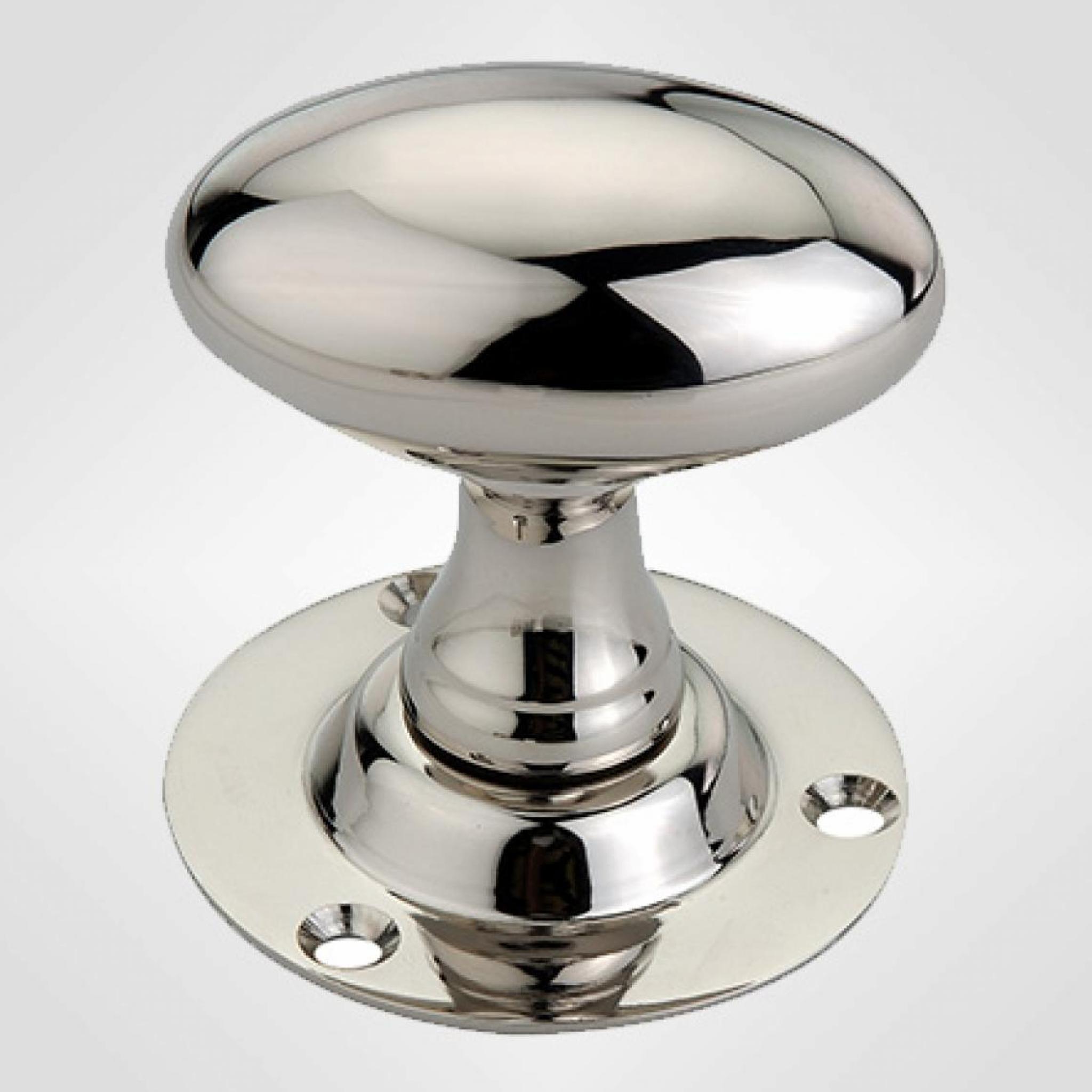 Oval Knob in Polished Nickel
