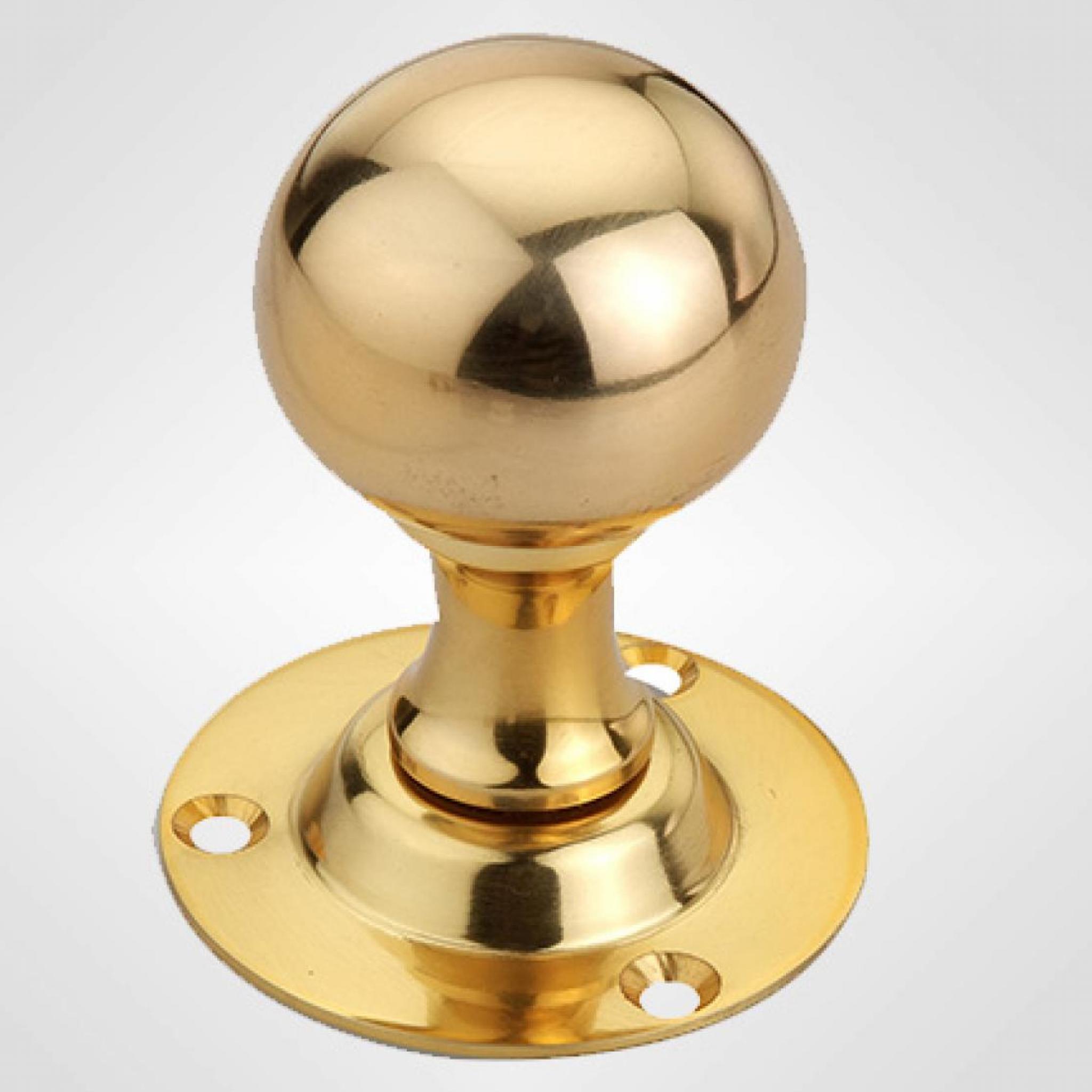 Classic Ball Knob in Unlaquered Polished Brass