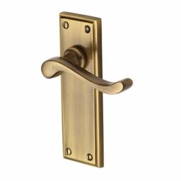 Heritage Brass Door Handle Lever Latch Edwardian Design Antique finish.jpg