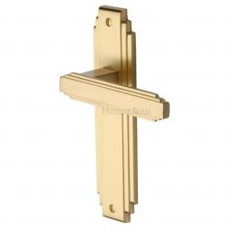 Heritage Brass Door Handle Lever Latch Astoria Design Satin Brass finish.jpg