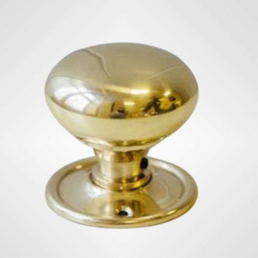 Small Cottage Knob in Brass