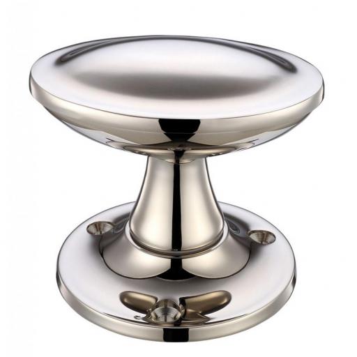 Oval Stepped Mortice Knob Furniture PVD Nickel