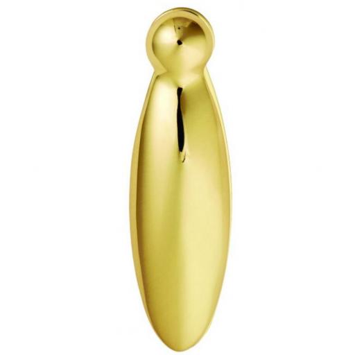 Pear Drop Covered Escutcheon Polished Brass