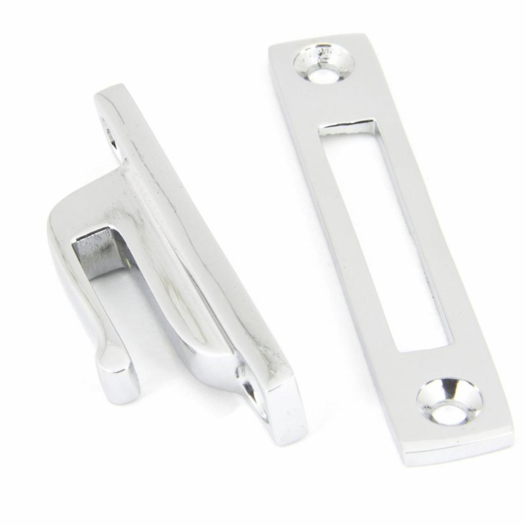 Polished Chrome Locking Reeded Fastener