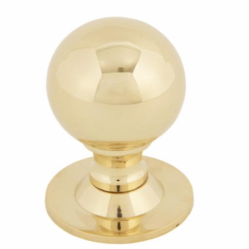 Polished Brass Ball Cabinet Knob