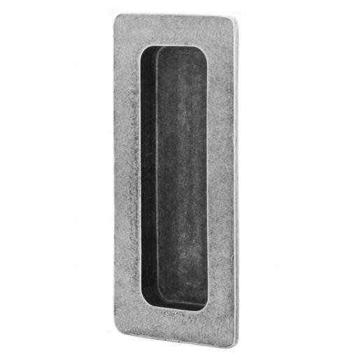 Pewter Pocket Door Flush Pull (Glue Fix)