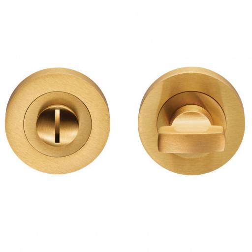Turn and Release Lock - Satin Brass