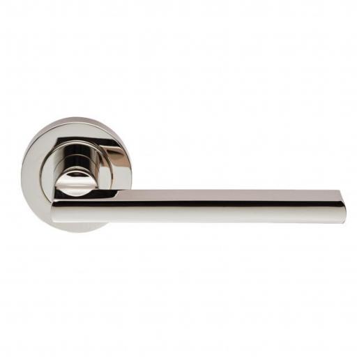 Trentino - Lever on Rose Polished Nickel