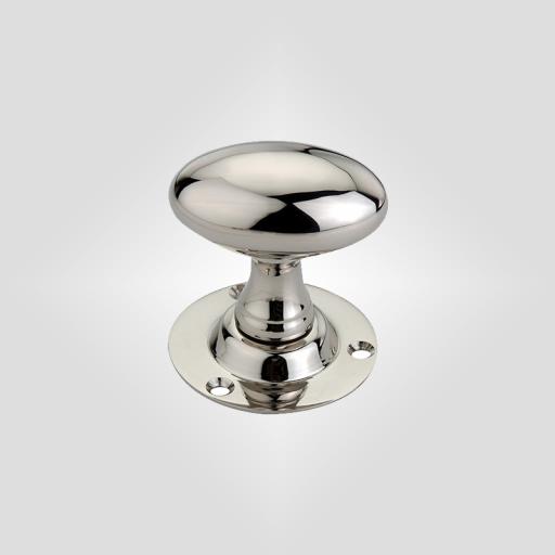 Oval Knob in Polished Nickel