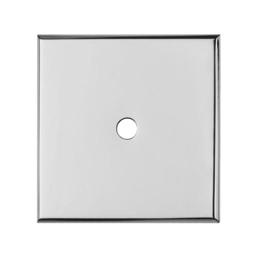Carlisle Brass Square Cupboard knob Backplate - Polished Chrome
