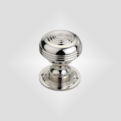 Large Bloxwich Knob in Polished Nickel