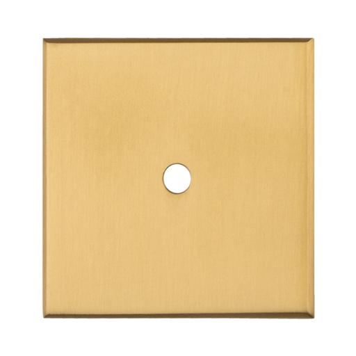 Carlisle Brass Square Cupboard knob Backplate - Satin Brass