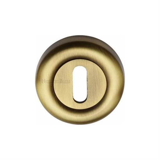 Heritage Brass Round Keyhole Escutcheon  in 7 Finishes